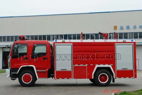 6000L Middle Size Water Tank Fire Truck